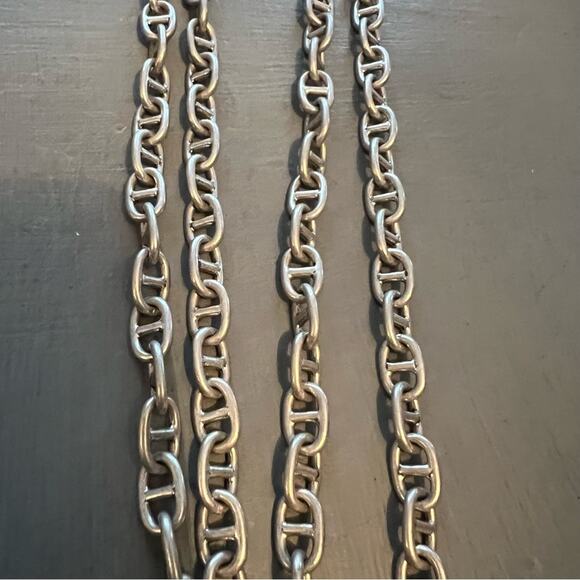 Stella & Dot Silver Tone Chainlink Long Necklace - Picture 8 of 9